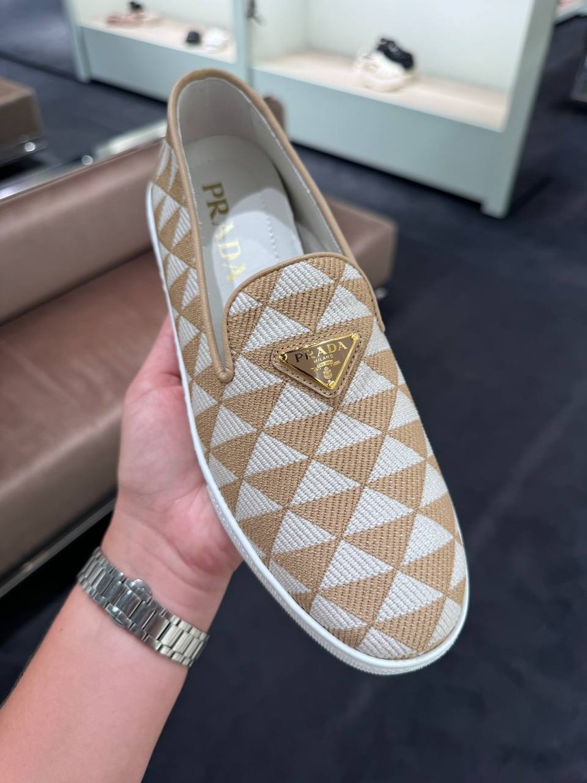 PRADA Moccasins side view - Women's luxury Shoes