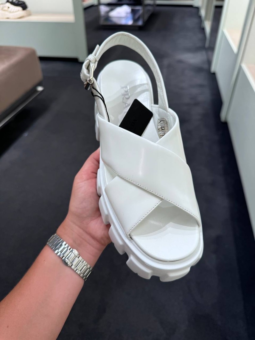 PRADA Sandals side view - Women's luxury Shoes