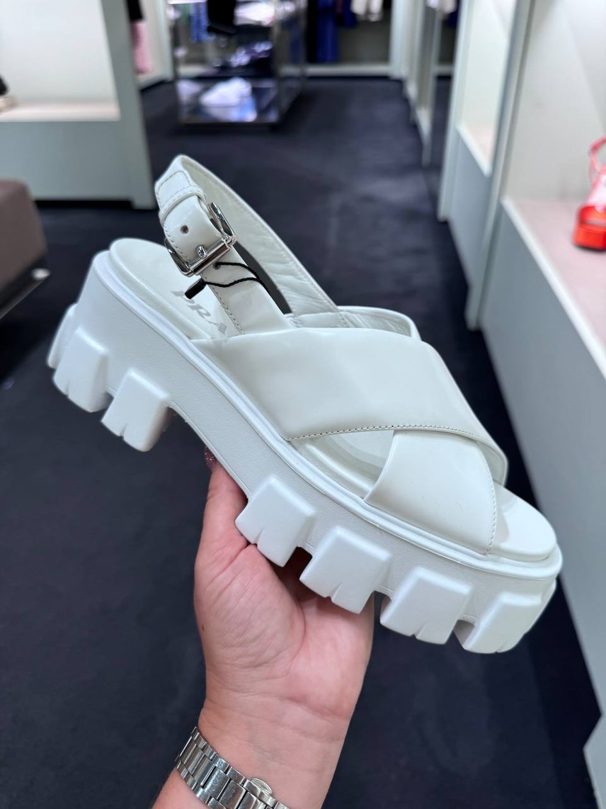 PRADA Sandals front view - Women's luxury Shoes
