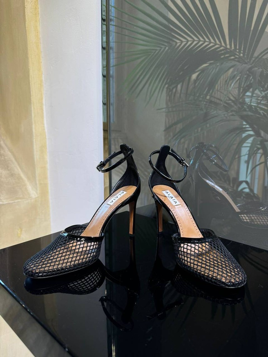 ALAIA Sandals side view - Women's luxury Shoes