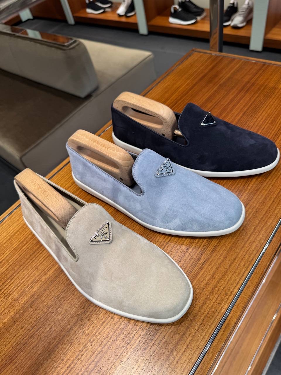 PRADA Moccasins side view - Men's luxury Shoes