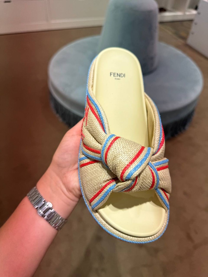 FENDI Slides side view - Women's luxury Shoes