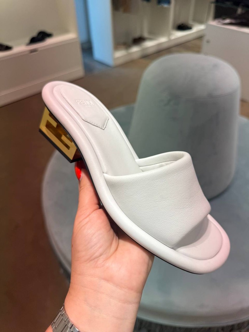 FENDI Slides front view - Women's luxury Shoes