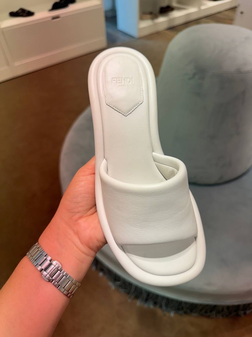 FENDI Slides side view - Women's luxury Shoes
