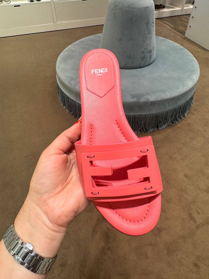 FENDI Slides side view - Women's luxury Shoes