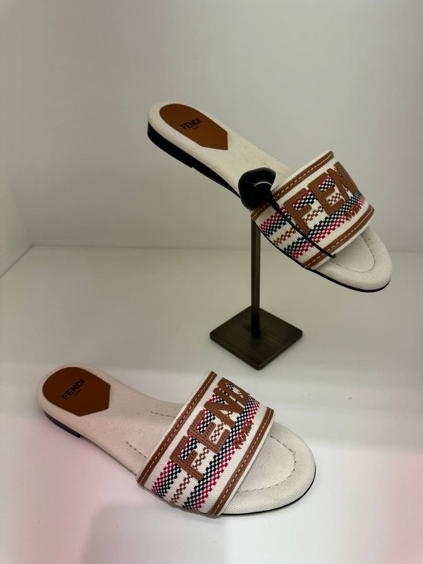 FENDI Slides front view - Women's luxury Shoes