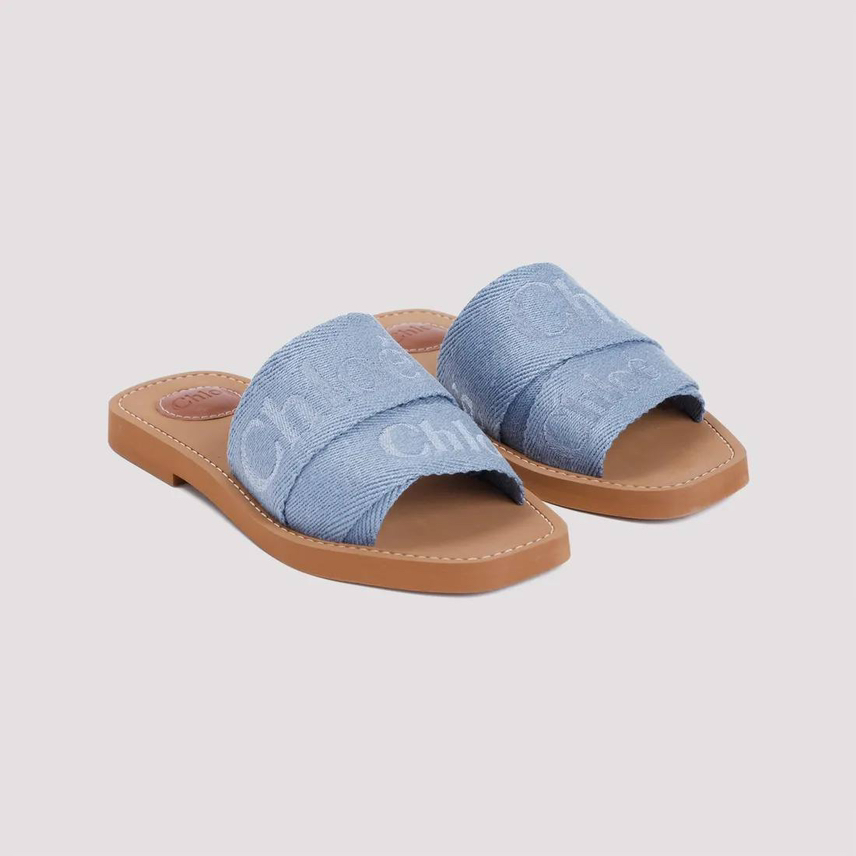 CHLOE Slides front view - Women's luxury Shoes