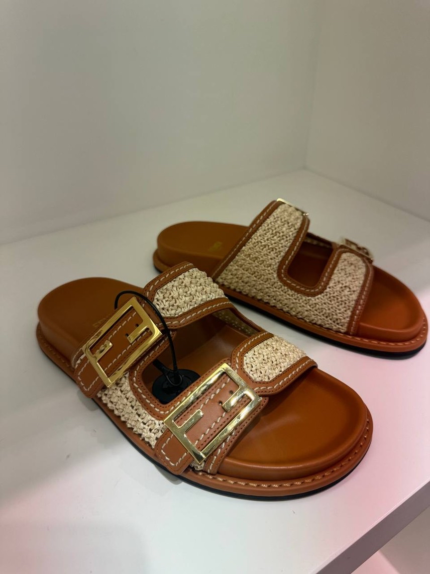 FENDI Slides front view - Women's luxury Shoes