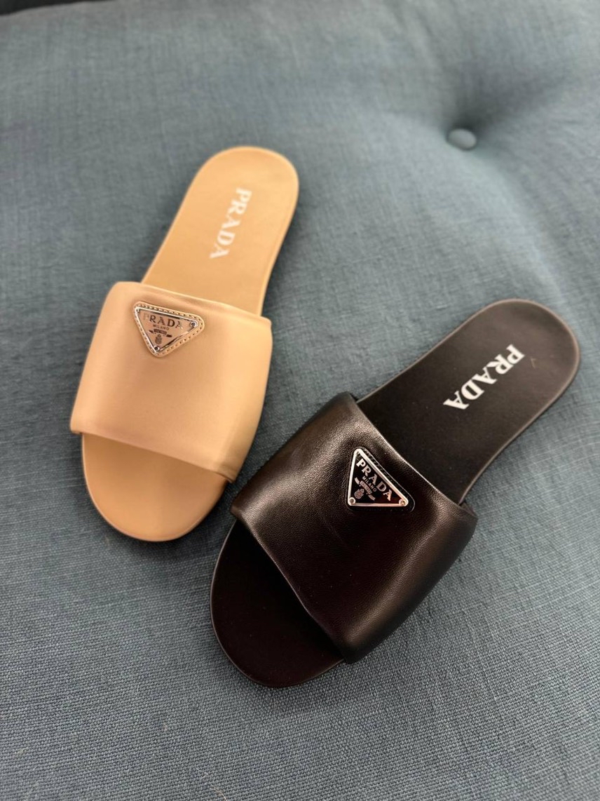 PRADA Slides front view - Women's luxury Shoes