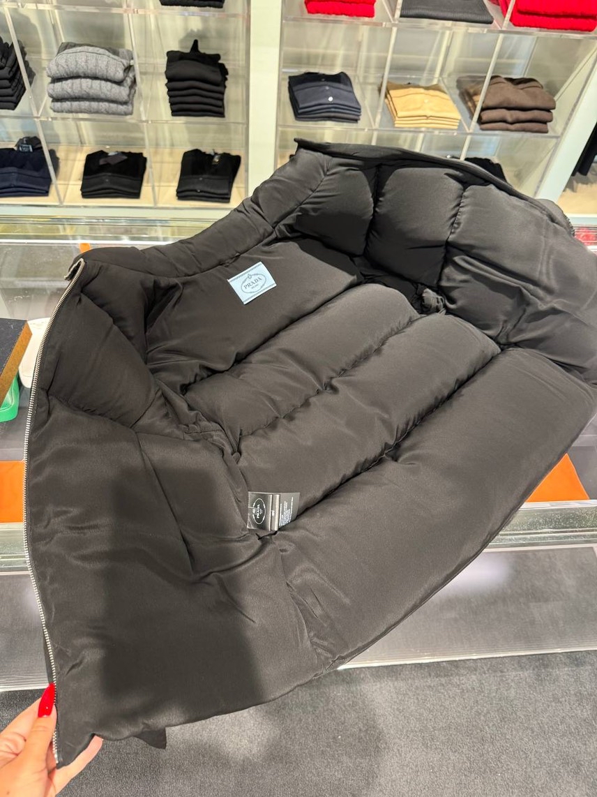 PRADA Down jacket side view - Women's luxury Clothes