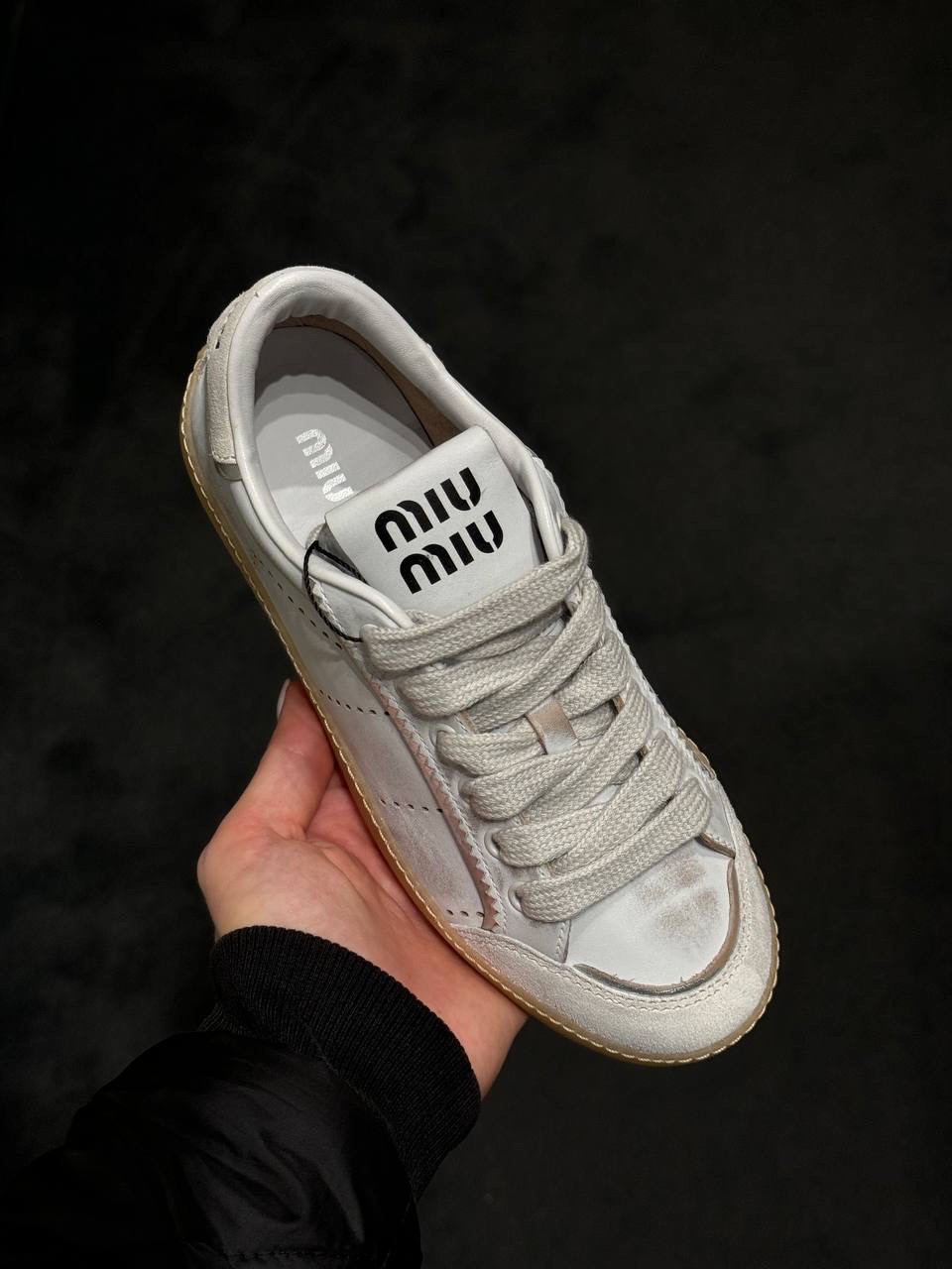 MIU MIU Sneakers side view - Women's luxury Shoes