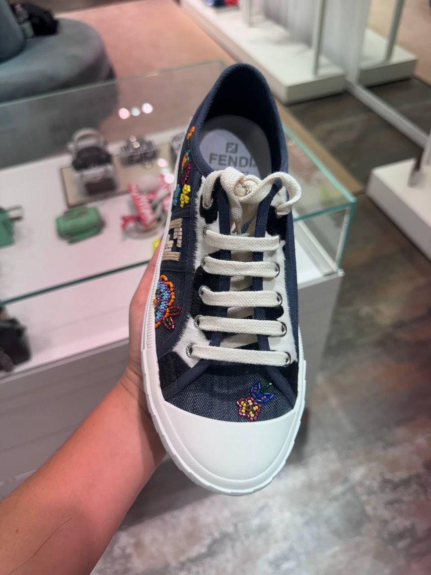 FENDI Sneakers side view - Women's luxury Shoes