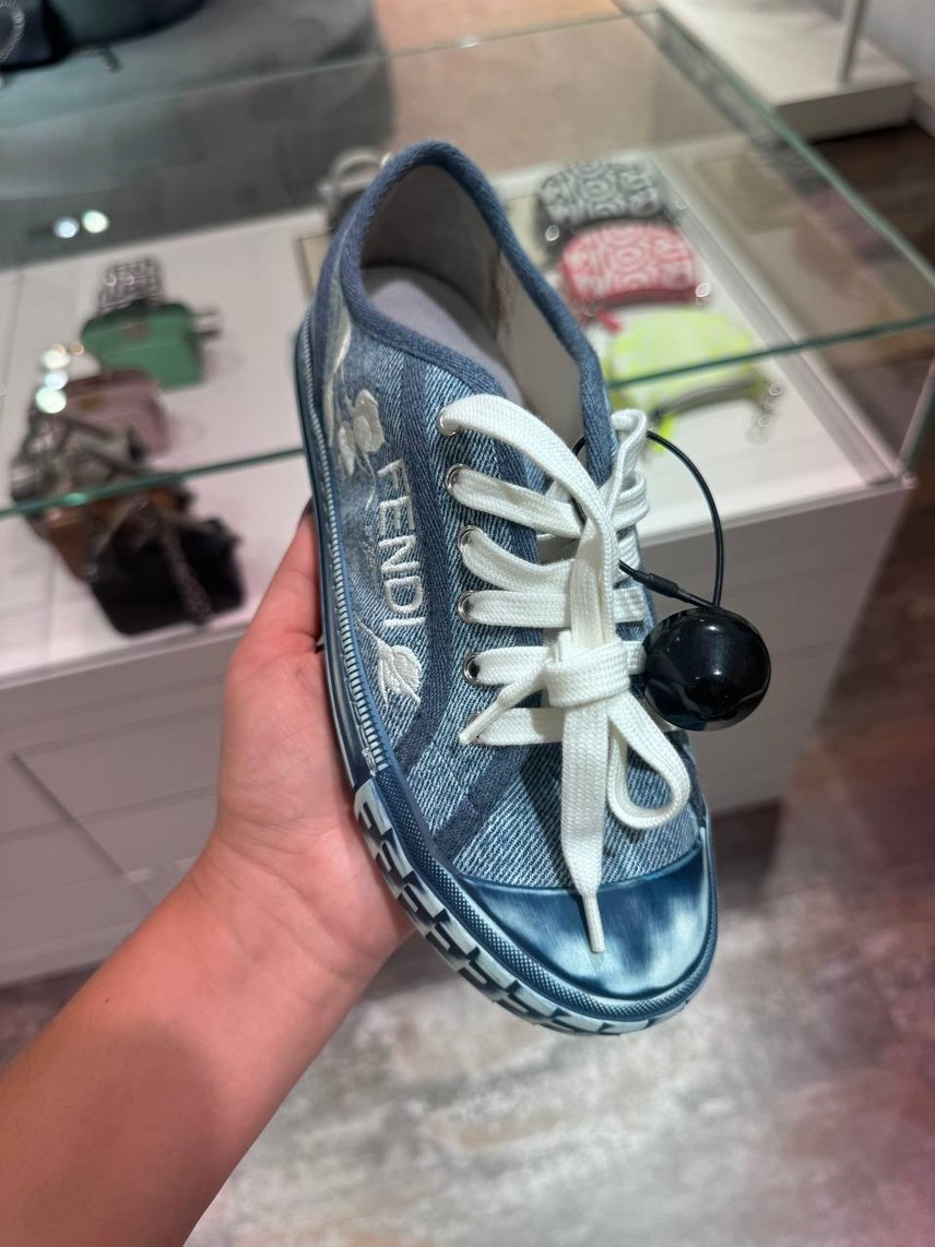 FENDI Sneakers side view - Women's luxury Shoes