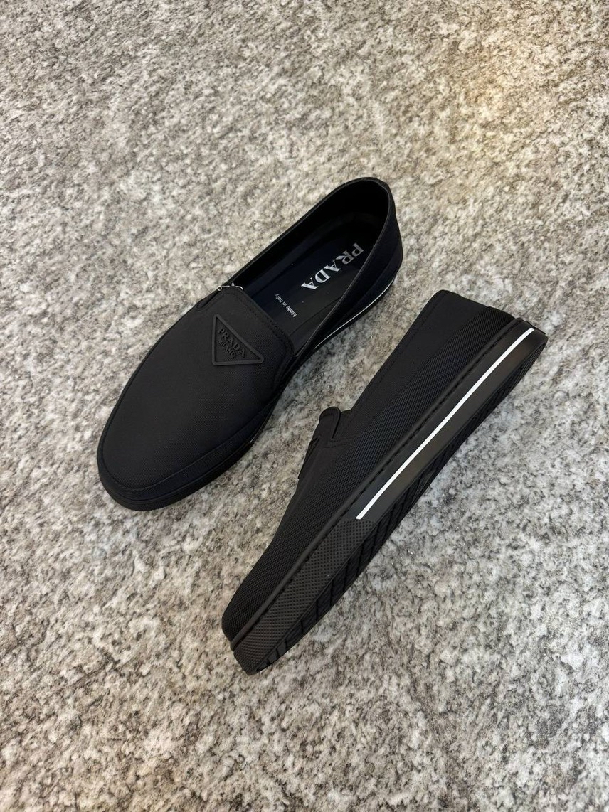 PRADA Moccasins side view - Men's luxury Shoes