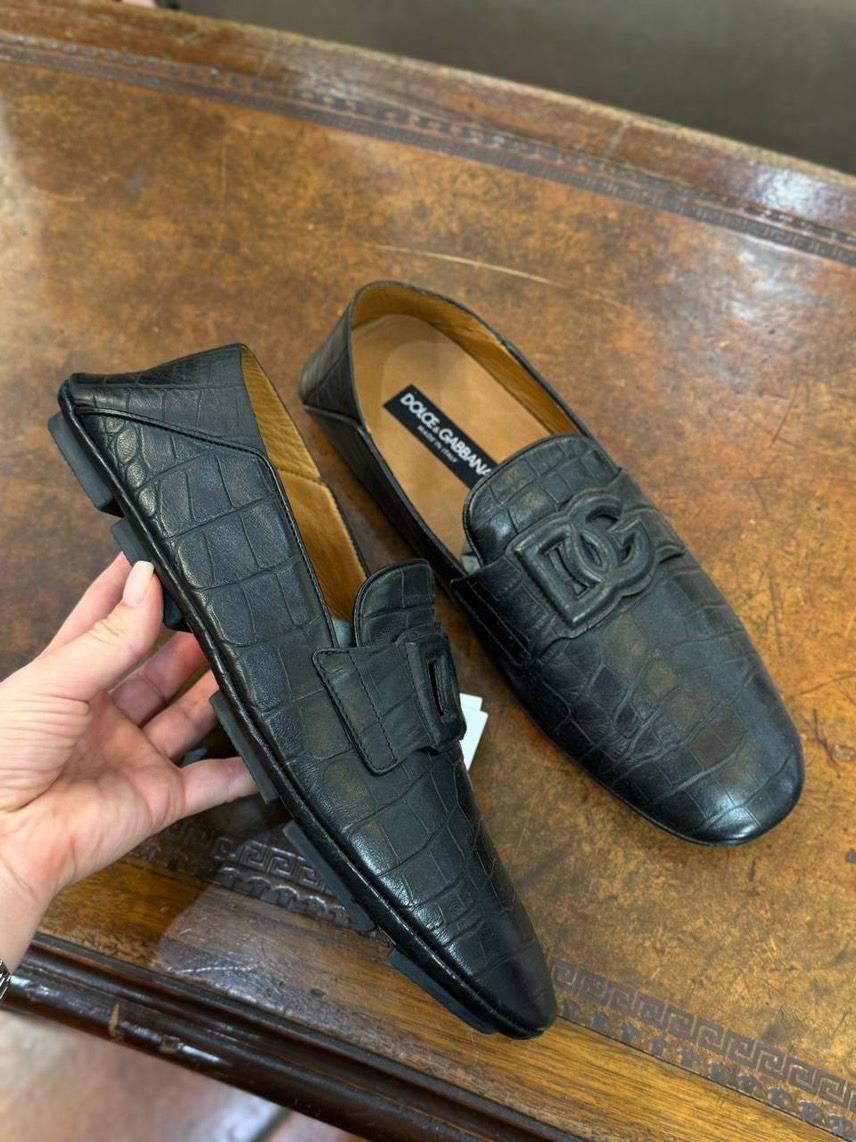 DOLCE & GABBANA Moccasins side view - Men's luxury Shoes
