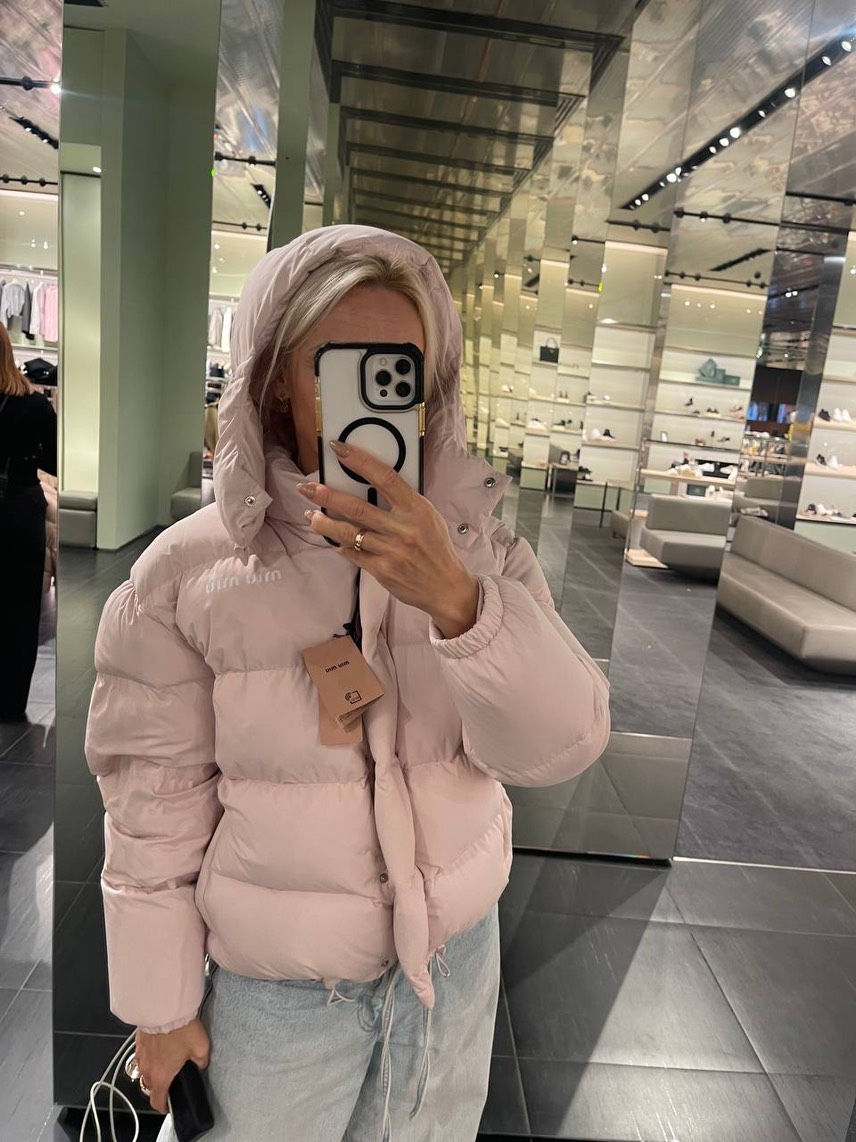 MIU MIU Down jacket front view - Women's luxury Clothes
