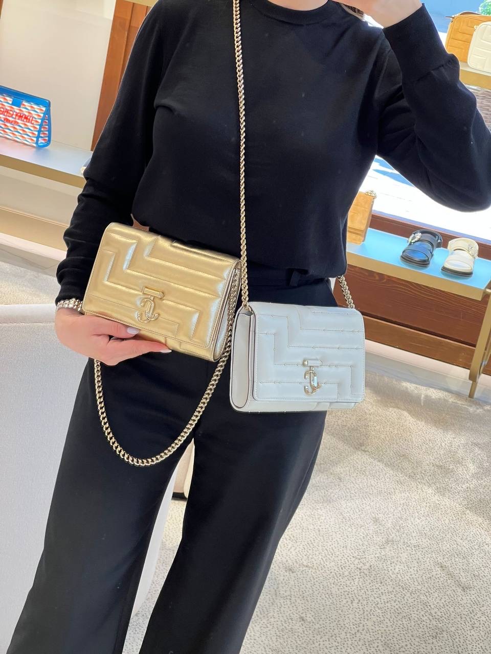 JIMMY CHOO Crossbody bags side view - Women's luxury Bags