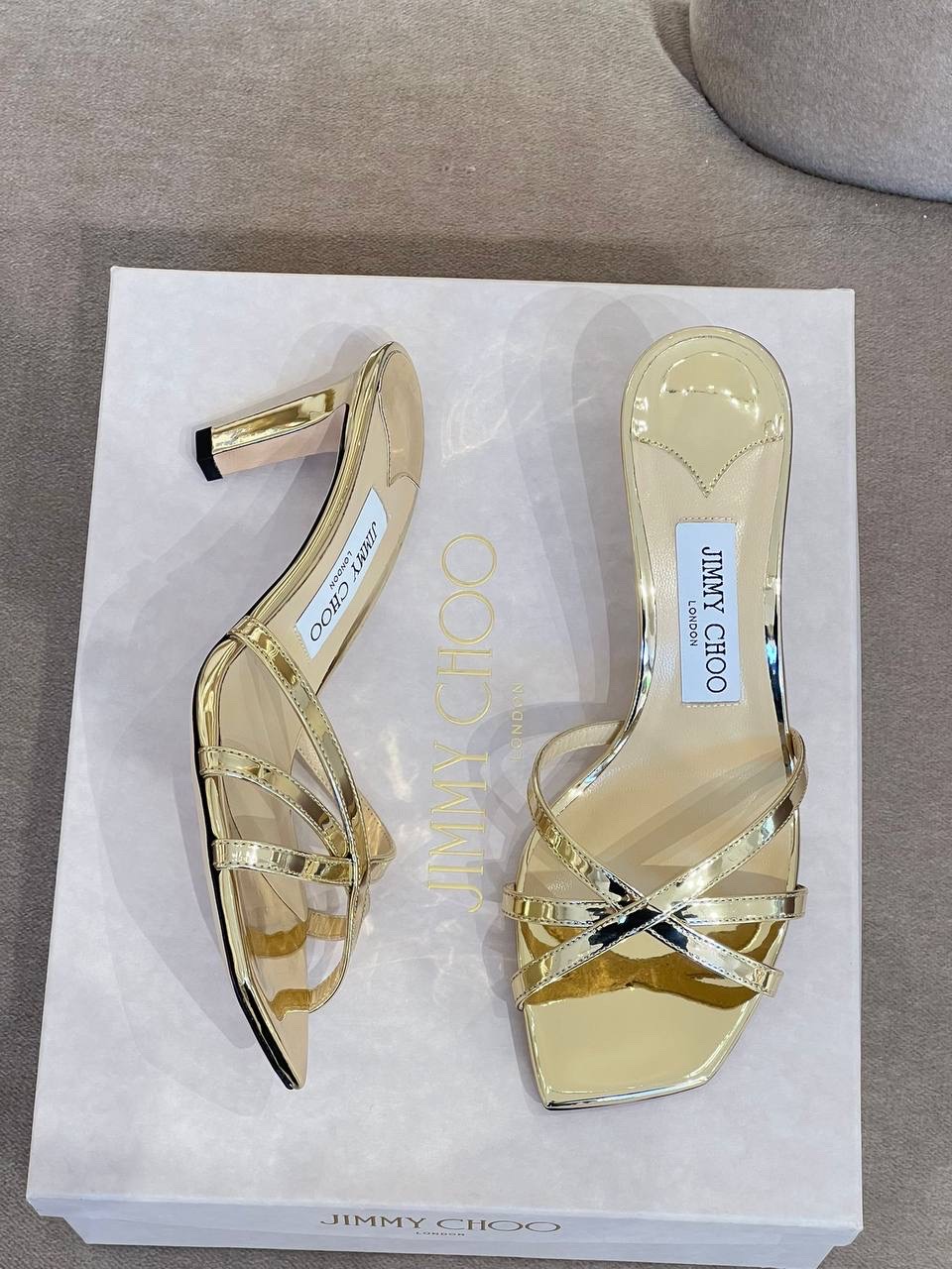 JIMMY CHOO Sandals side view - Women's luxury Shoes