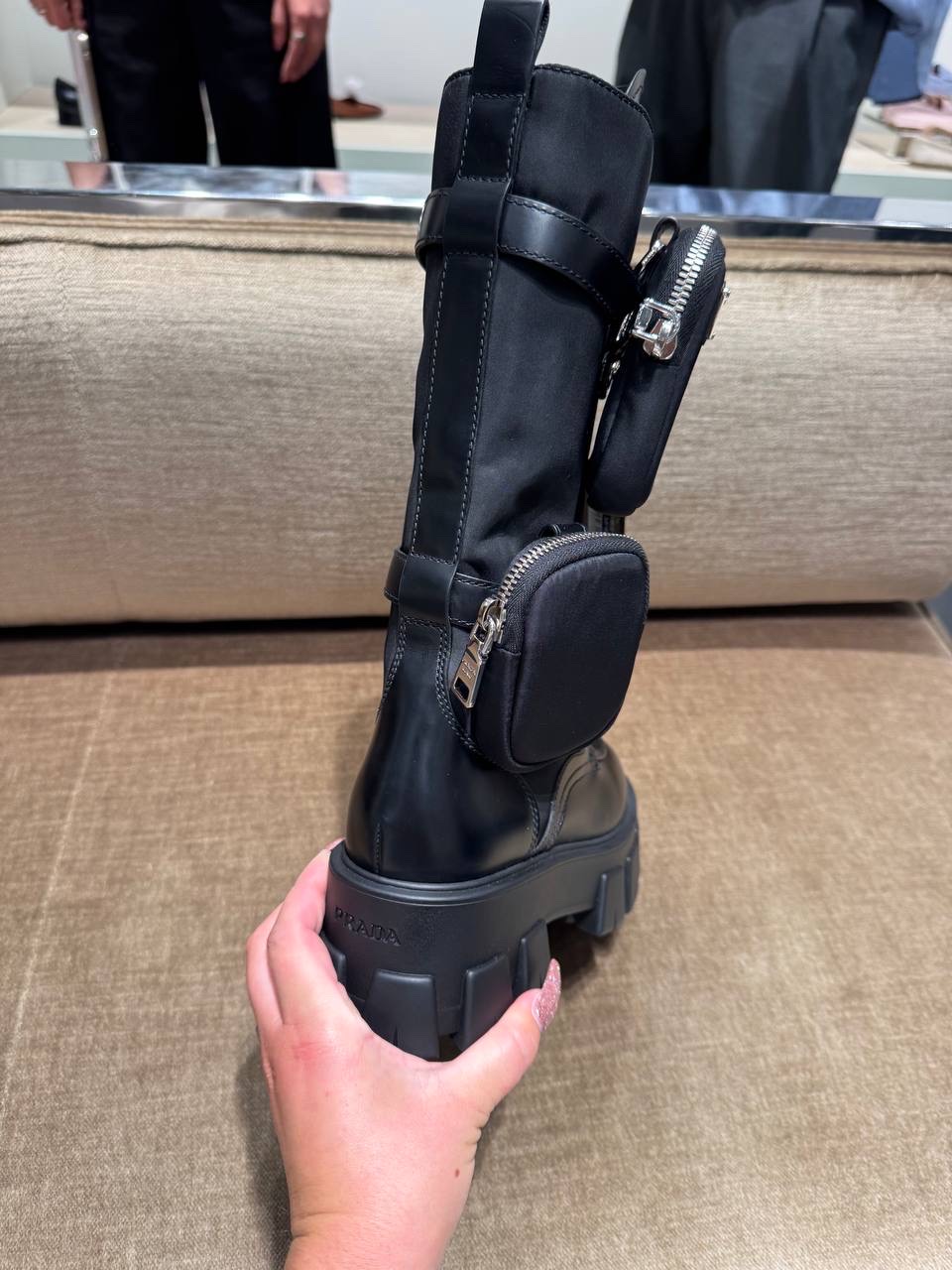 PRADA Boots side view - Women luxury Shoes