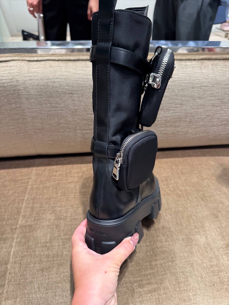PRADA Boots side view - Women luxury Shoes