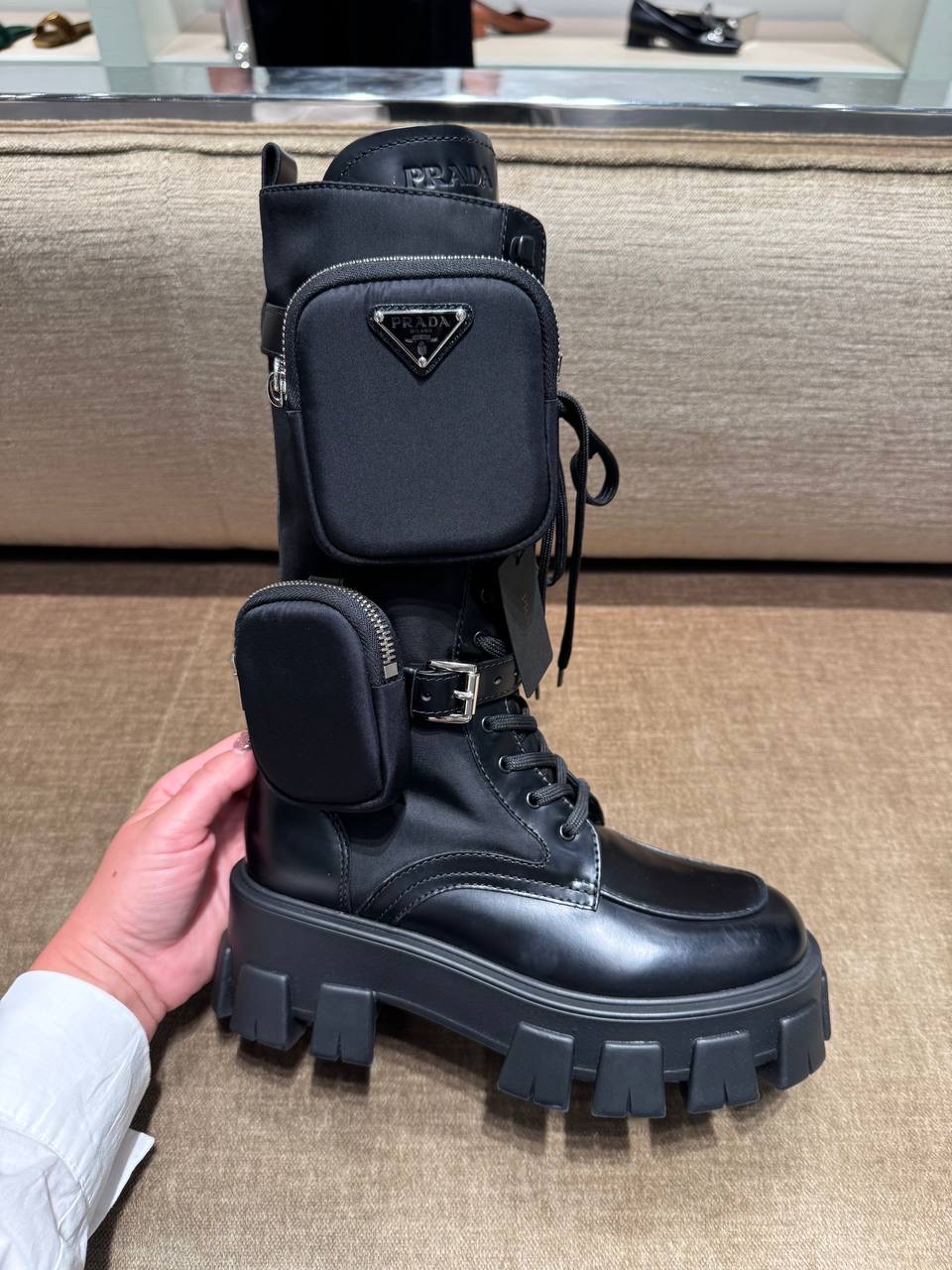 PRADA Boots front view - Women luxury Shoes