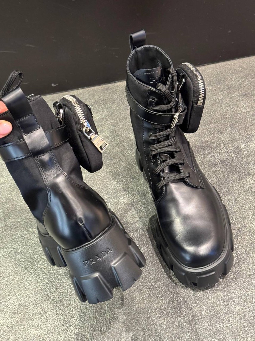PRADA Boots side view - Women's luxury Shoes
