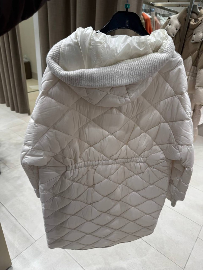 PESERICO Down jacket side view - Women's luxury Clothes