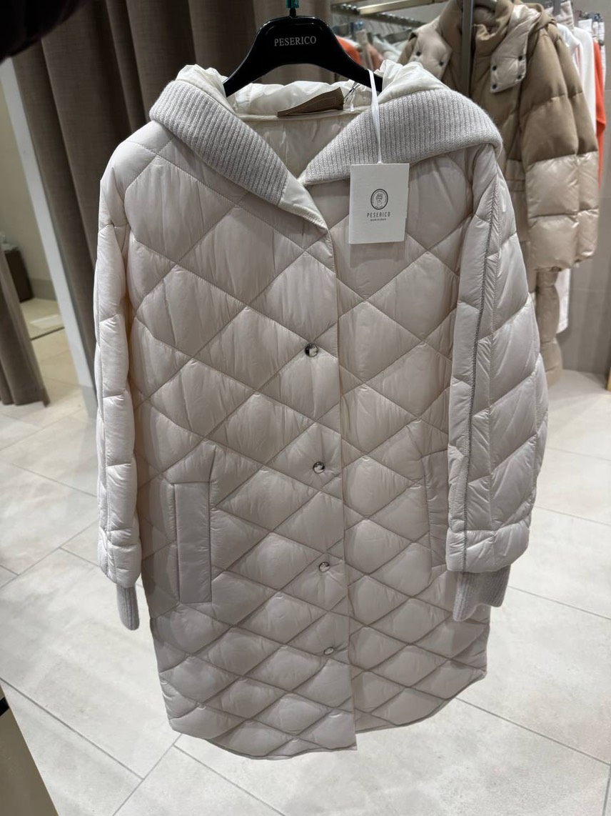 PESERICO Down jacket front view - Women's luxury Clothes