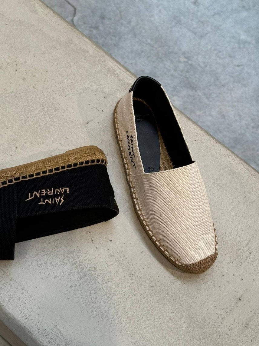 YVES SAINT LAURENT Espadrilles side view - Women's luxury Shoes