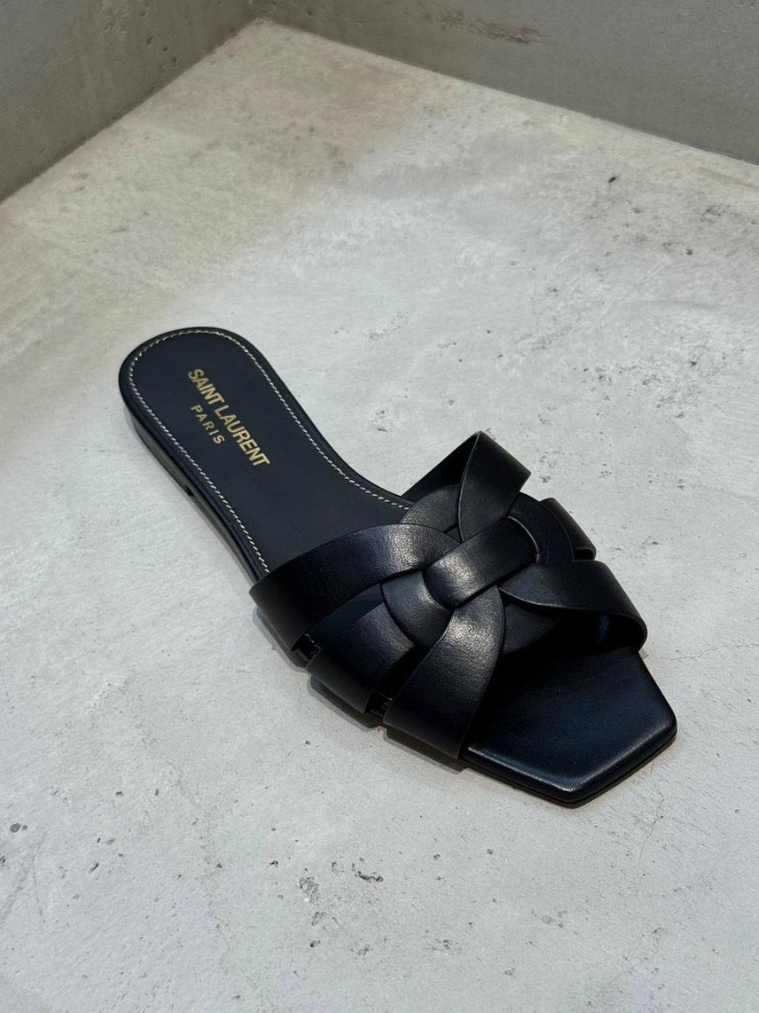 YVES SAINT LAURENT Slides front view - Women's luxury Shoes