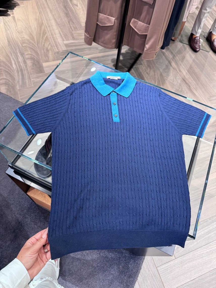 CORNELIANI T-shirt and Polo front view - Men's luxury Clothes