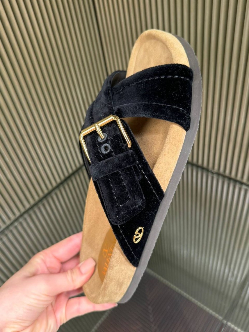 VALENTINO GARAVANI Slides side view - Women's luxury Shoes