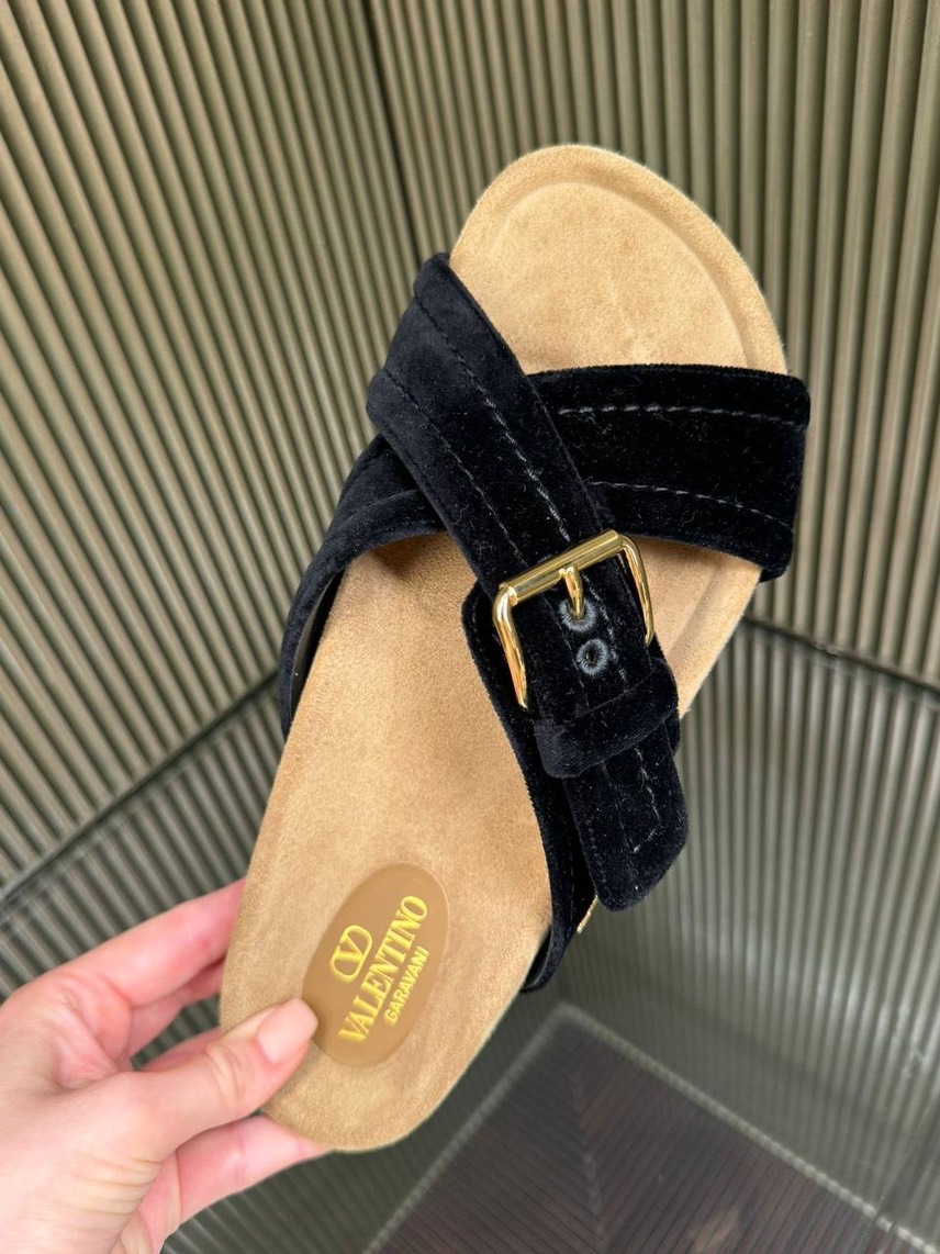 VALENTINO GARAVANI Slides front view - Women's luxury Shoes