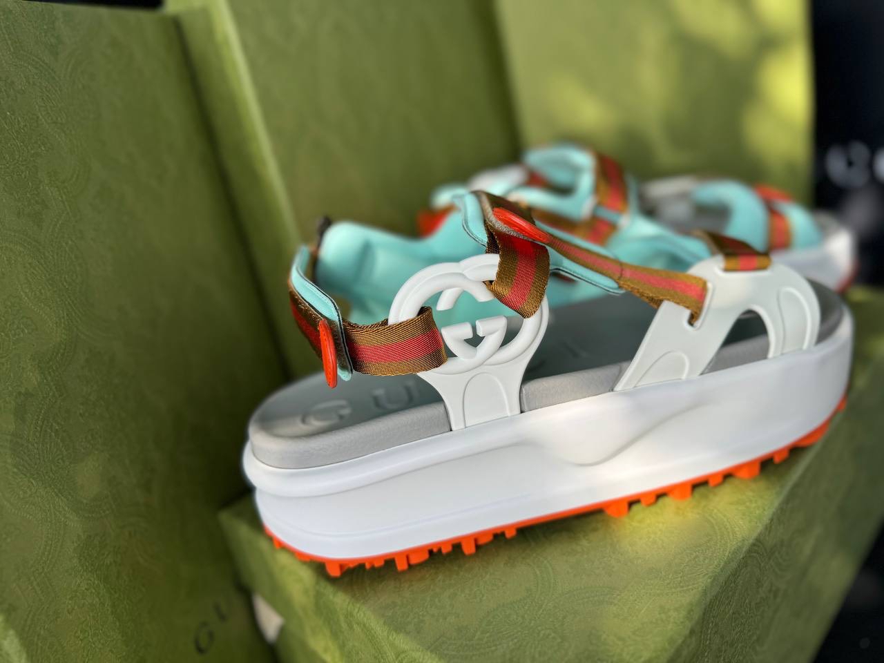 GUCCI Sandals side view - Women's luxury Shoes