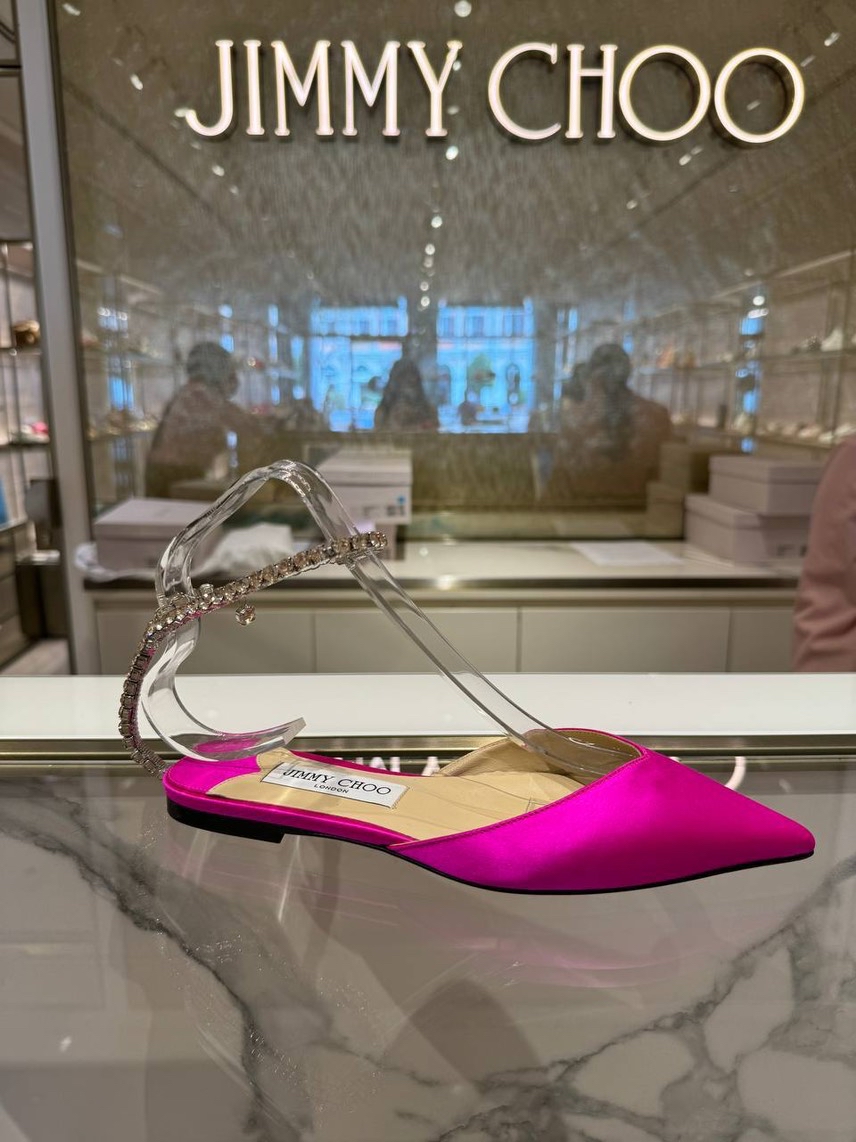 JIMMY CHOO Slides front view - Women's luxury Shoes