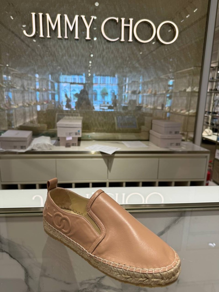 JIMMY CHOO Espadrilles side view - Women's luxury Shoes