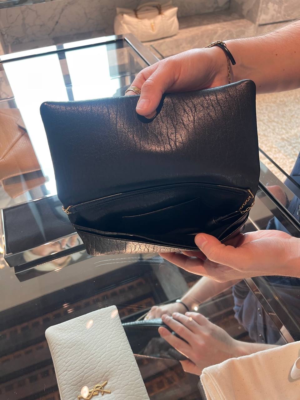 YVES SAINT LAURENT Clutch bags side view - Women's luxury Bags