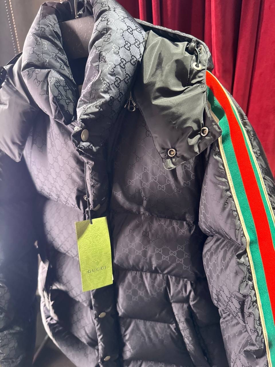 GUCCI Down jacket side view - Men luxury Clothes