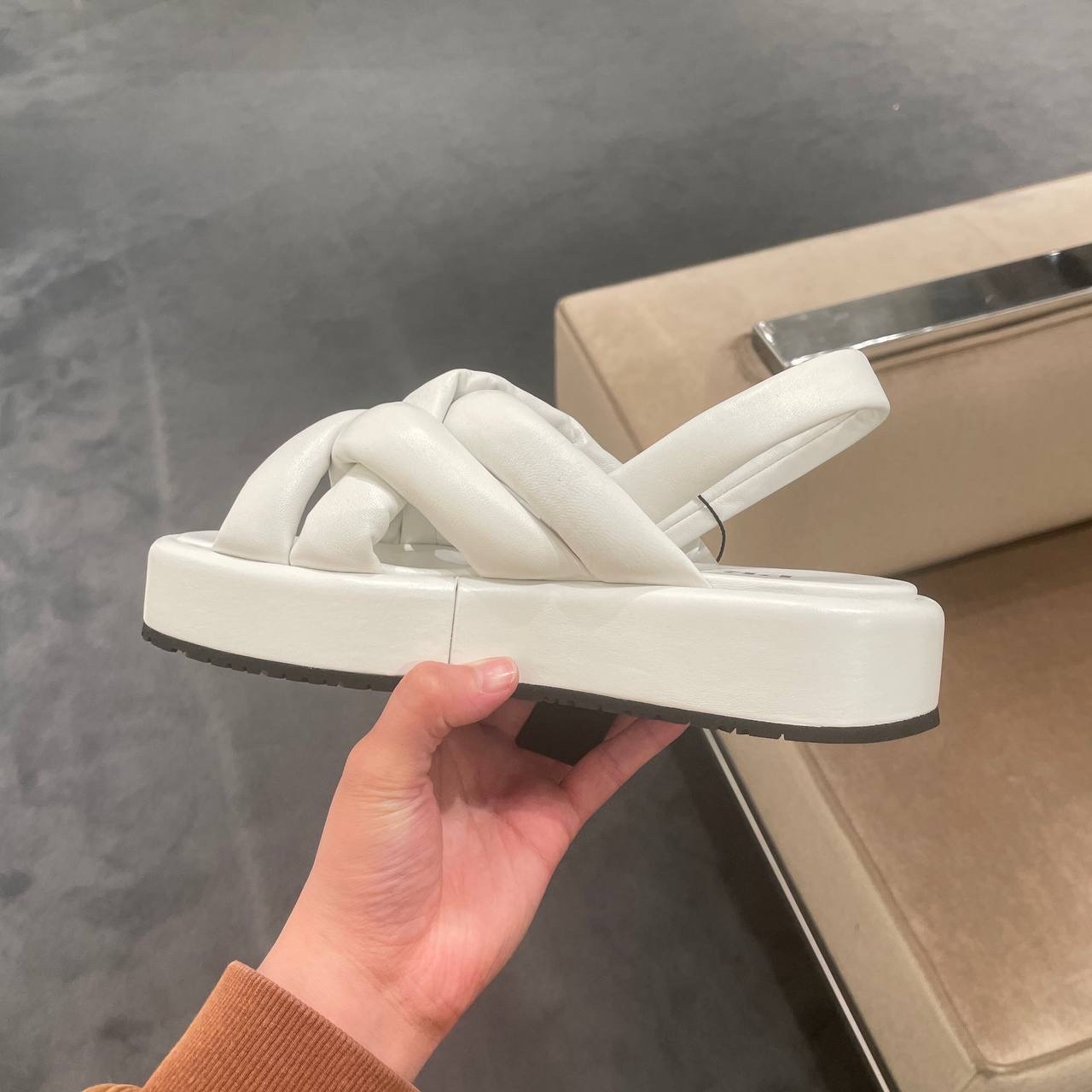 PRADA Sandals side view - Women's luxury Shoes