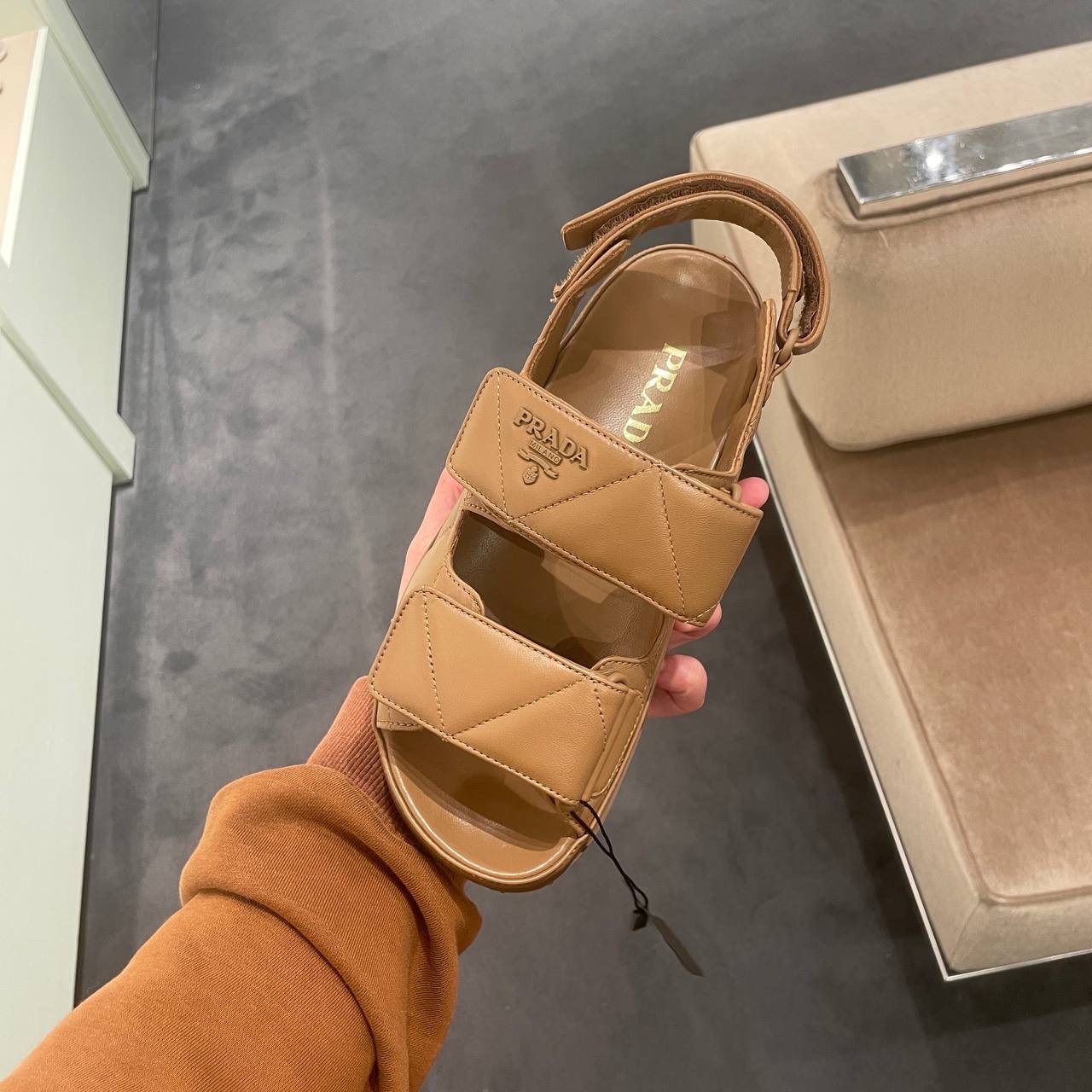 PRADA Sandals side view - Women's luxury Shoes