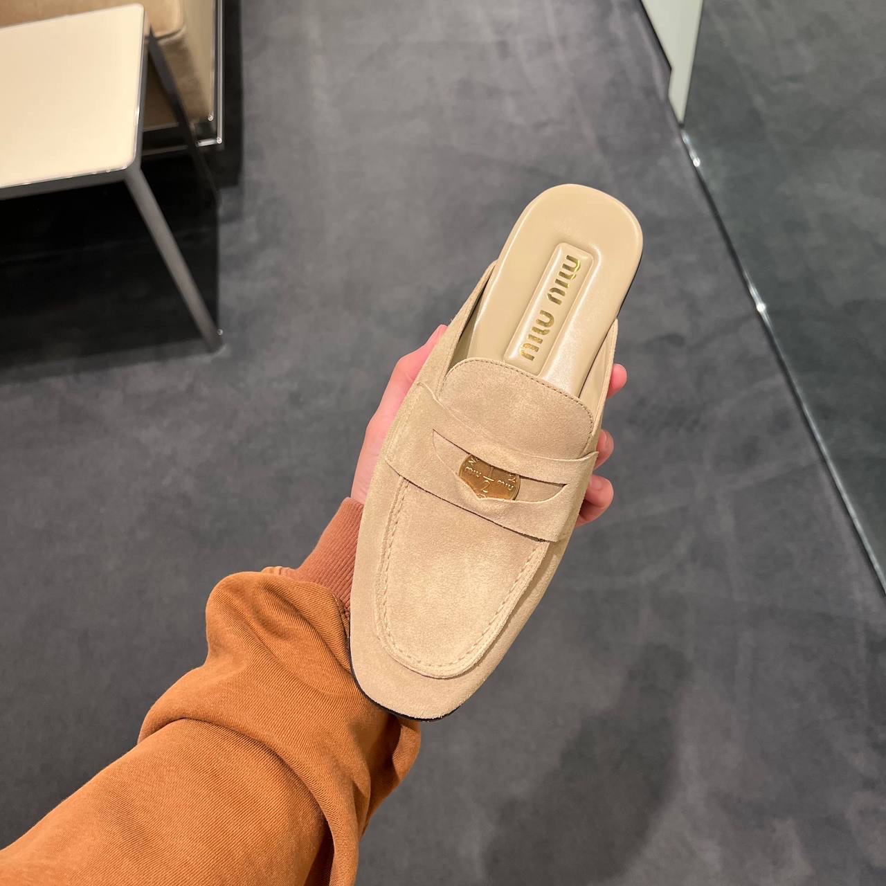 MIU MIU Mules side view - Women's luxury Shoes