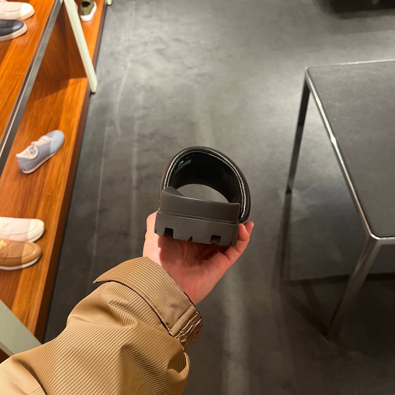 PRADA Slides side view - Men's luxury Shoes