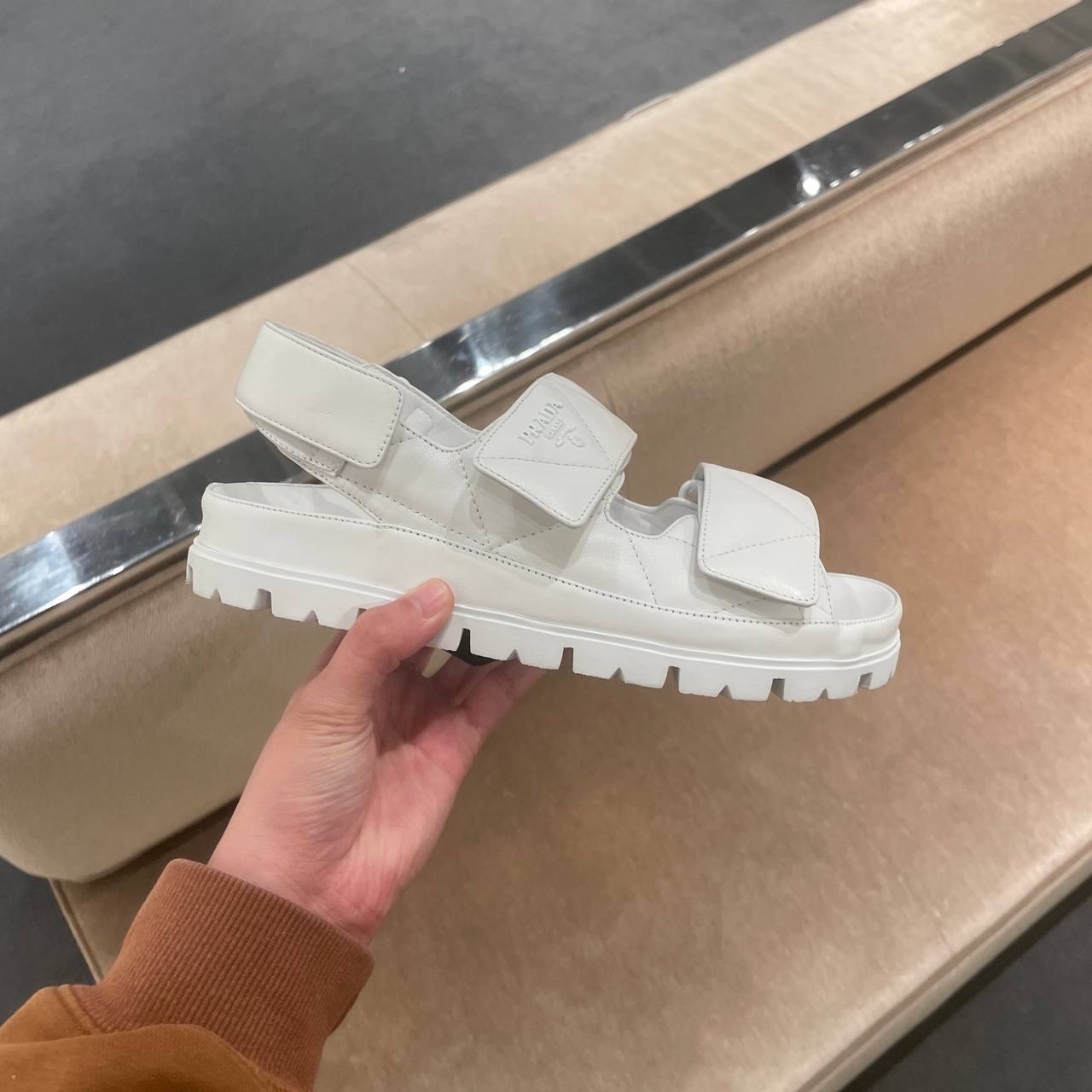 PRADA Sandals side view - Women's luxury Shoes