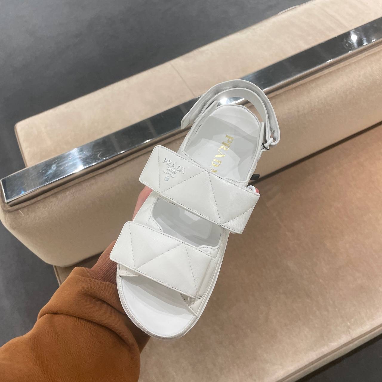 PRADA Sandals side view - Women's luxury Shoes