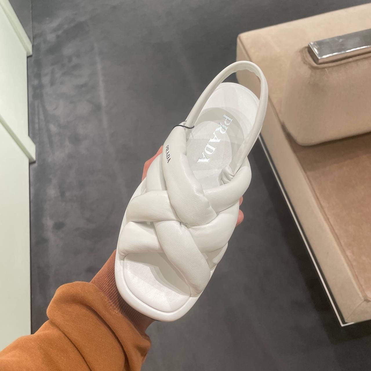 PRADA Sandals side view - Women's luxury Shoes