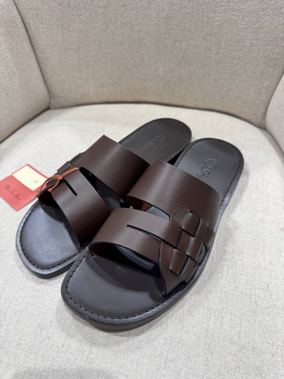 LORO PIANA Slides side view - Men's luxury Shoes
