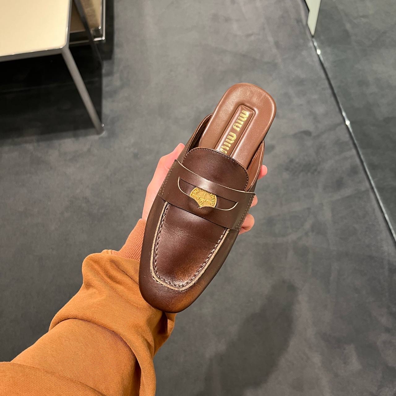 MIU MIU Mules side view - Women's luxury Shoes