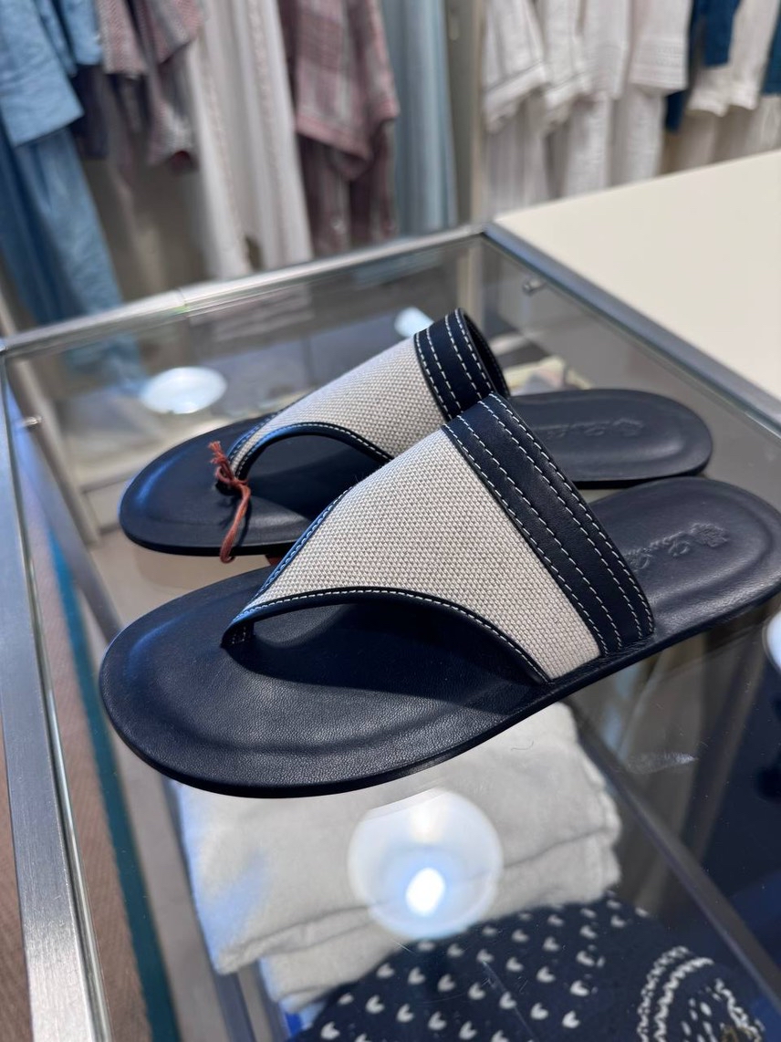 LORO PIANA Slides front view - Women's luxury Shoes