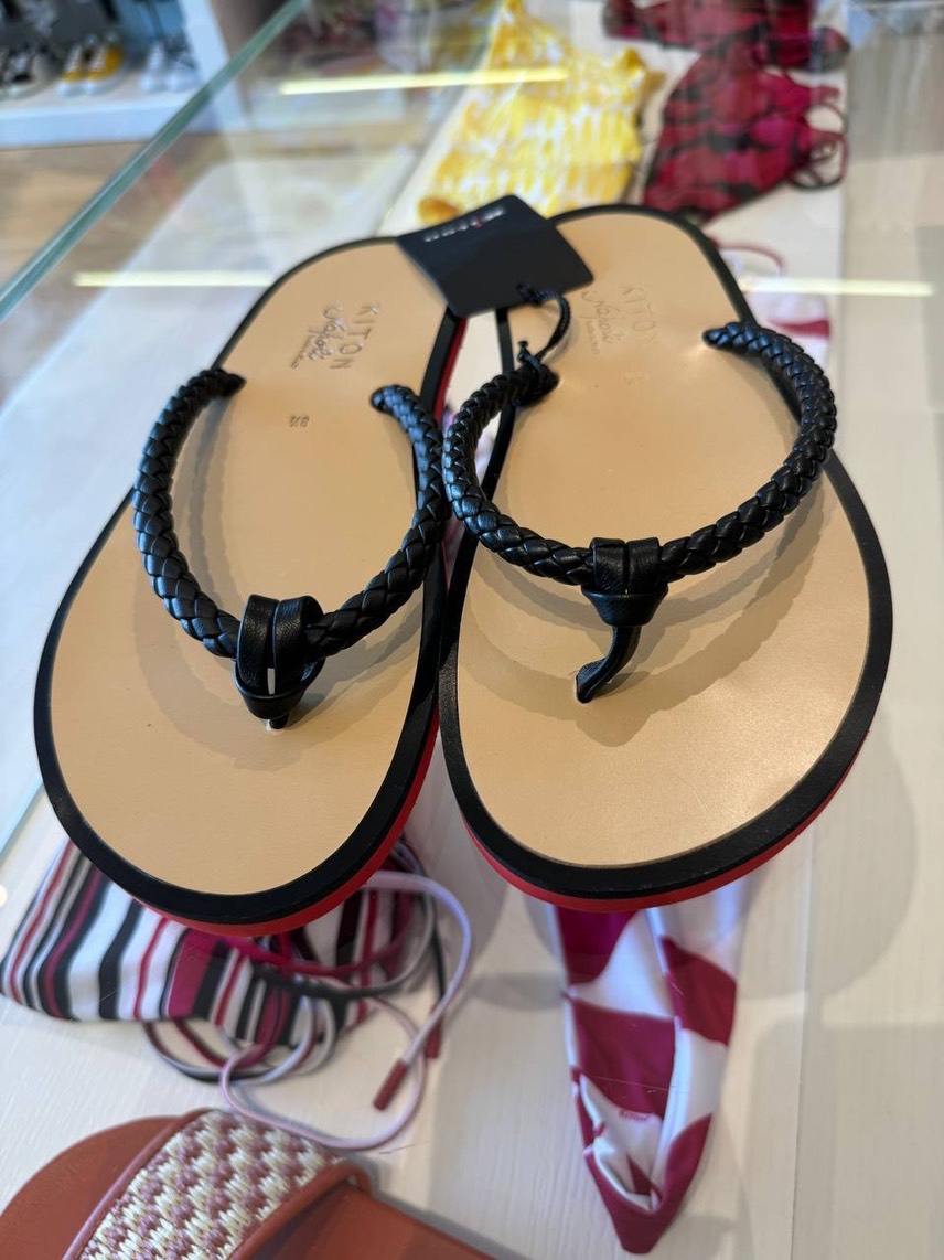 KITON Slides side view - Men's luxury Shoes