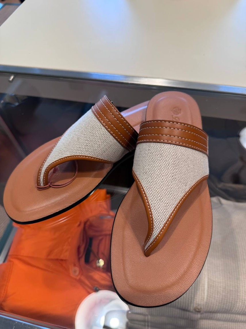 LORO PIANA Slides side view - Women's luxury Shoes
